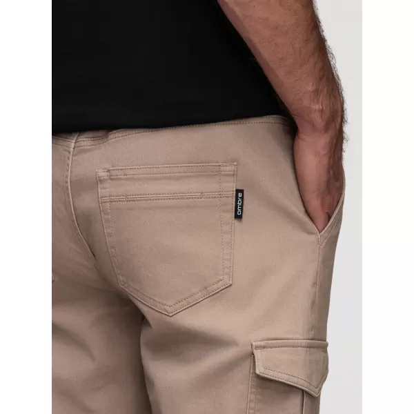 Pantaloni pentru bărbați OMBRE OM-PAJO-0290 BEJ 