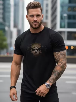 Tricou pentru bărbați DSTREET NX0091R NEGRU