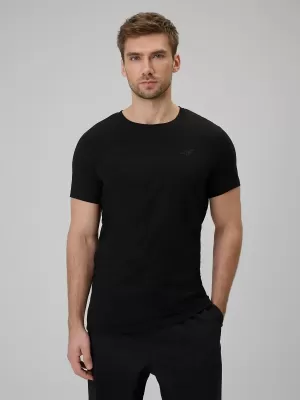 Tricou pentru bărbați 4F WAW25TTSHM2401 NEGRU ADÂNC