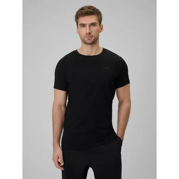  Tricou pentru bărbați 4F WAW25TTSHM2401 NEGRU ADÂNC 