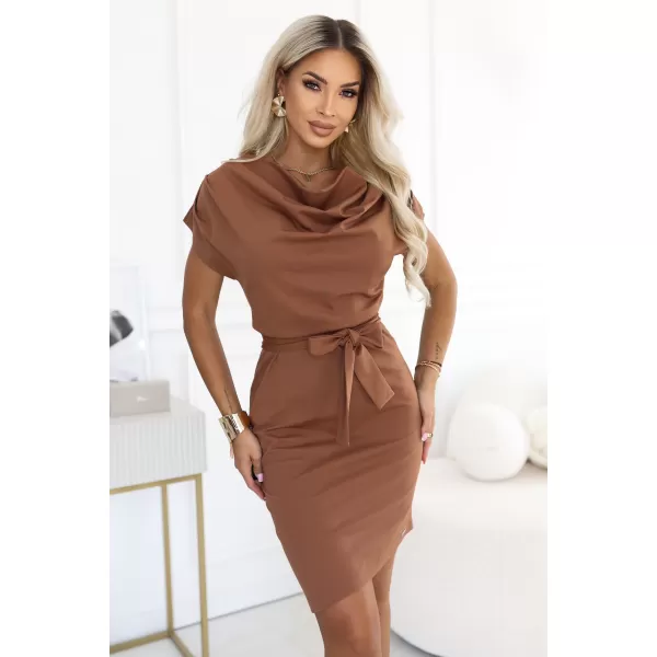  Rochie NUMOCO ROXI 240-13 MARO CIOCOLATA 