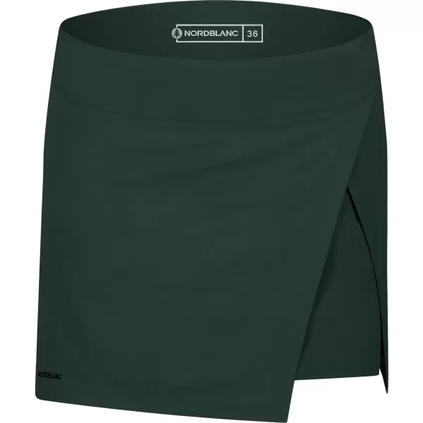  Fustă scurtă pentru femei NORDBLANC LIGHTNESS NBSSL8356 VERDE ÎNCHIS 