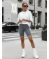 Pantaloni scurți de damă DSTREET SY0570 ALBASTRU