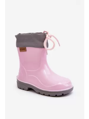 Welles pentru copii BOTO 951 PINK ROZ/GRI