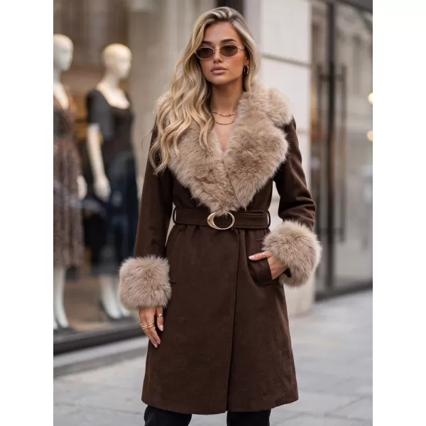  Palton de damă DSTREET TY6073 MARO 