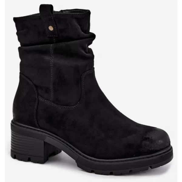  Botine de dama S.BARSKI HY62-8100 NEGRU 