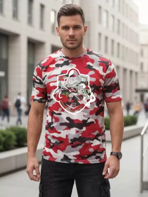 Tricou pentru bărbați DSTREET NX2003R-RW-M ROŞU