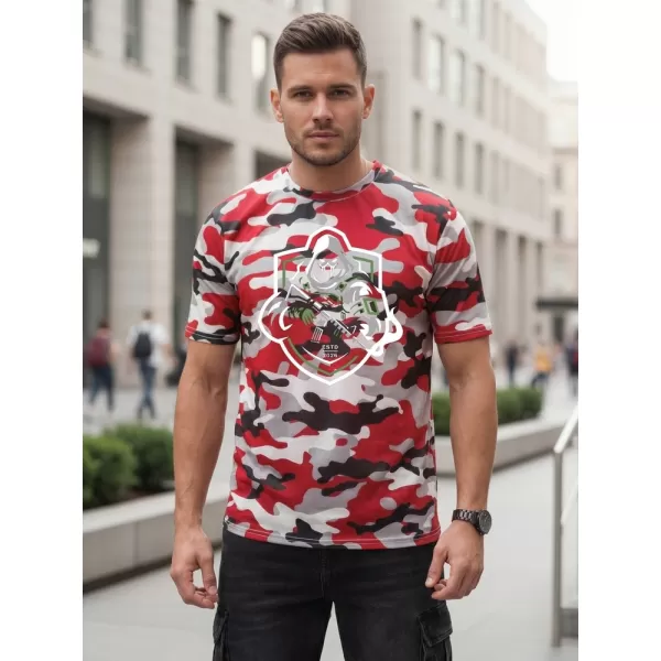  Tricou pentru bărbați DSTREET NX2003R-RW-M ROŞU 