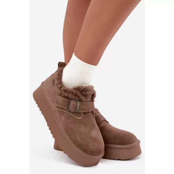  Oameni de zăpadă pentru femei BIG STAR SHOES UU274318 BEJ 