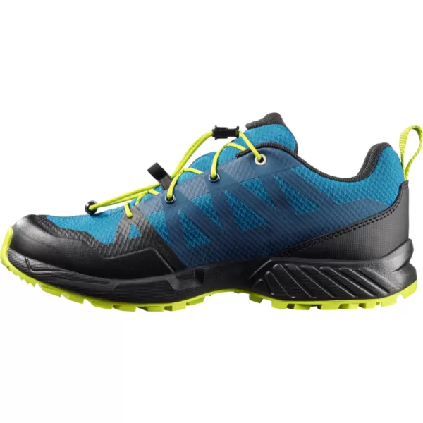  Pantofi pentru copii SALOMON OUTSCAPE WATERPROOF L49212500 MYKONOS ALBASTRU/NEGRU/ VAR ACID 