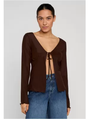 Cardigan de damă URBAN CLASSICS TB8187 MARO