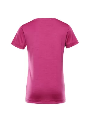 Tricou pentru copii ALPINE PRO BASIKO ROȘU FUCSIA