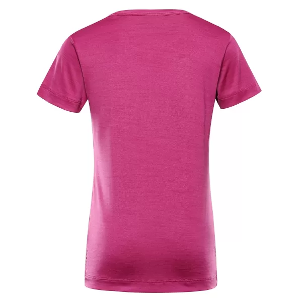  Tricou pentru copii ALPINE PRO BASIKO ROȘU FUCSIA 