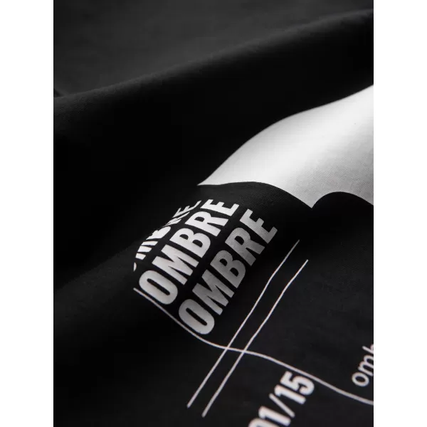  Tricou pentru bărbați OMBRE OM-TSPT-0299 NEGRU 