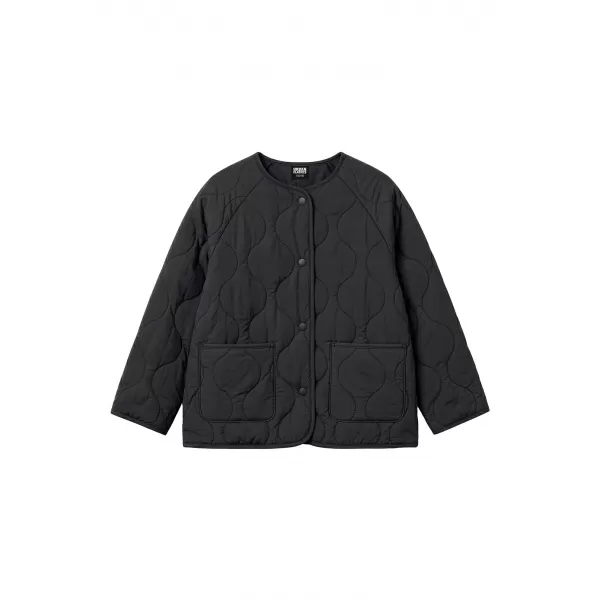  Jachetă matlasată pentru fetiță URBAN CLASSICS UCK7175-00007 NEGRU 