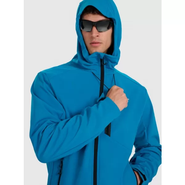  Jachetă softshell pentru bărbați 4F RAW25TSOFM506 ALBASTRU 