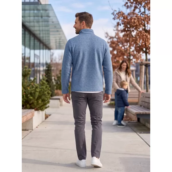  Hanorac pentru bărbați din fleece ALTISPORT ALM002852 EVIDENȚIERI DE DENIM ÎNCHIS LA CULOARE 