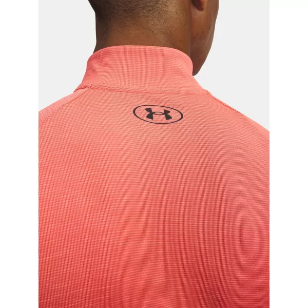  Tricou pentru bărbați UNDER ARMOUR TECH TEXTURED 1/2 ZIP 1382797-690 ROŞU 