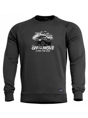 Pulover pentru bărbați PENTAGON HAWK ON THE MOVE K09019-OM NEGRU