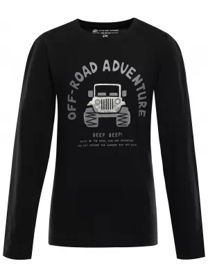 Tricou pentru copii ALPINE PRO ECCO 2 VARIANTA NEAGRA PD