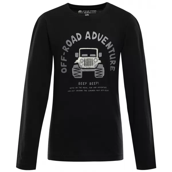  Tricou pentru copii ALPINE PRO ECCO 2 VARIANTA NEAGRA PD 