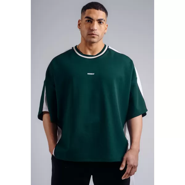  Tricou supradimensionat NEBBIA PRIMAL 869 VERDE ÎNCHIS 