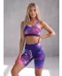 Jambiere premium pentru genunchi pentru femei (marimi noi) ALTISPORT VOJ/ALW083LEG06 VIOLET