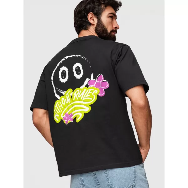  Tricou pentru bărbați OMBRE OM-TSPT-0288 NEGRU 