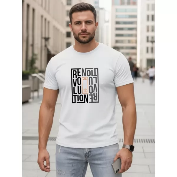  Tricou pentru bărbați DSTREET NX0143R-WH ALB 