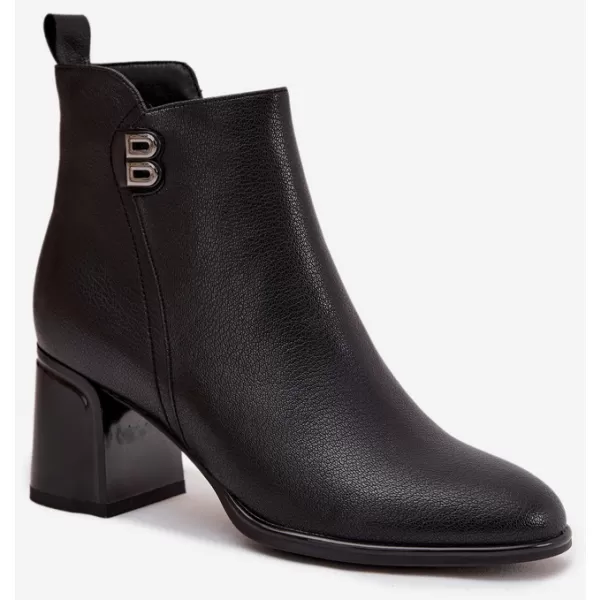  Botine de dama BOTO 25BT24-9213 NEGRU 