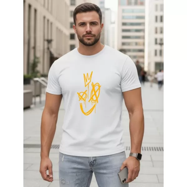  Tricou pentru bărbați DSTREET NX0138R-WH ALB 