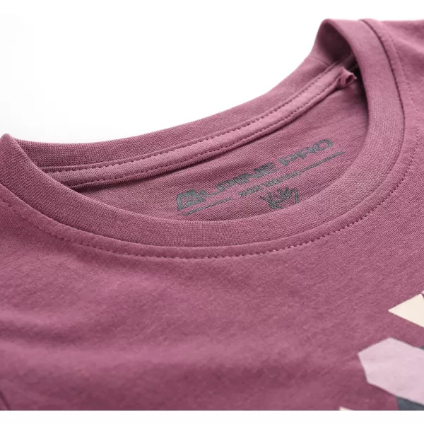  Tricou cu pete pentru copii ALPINE PRO REJO 3 NECTAR DE STRUGURI PC VARIANTA 