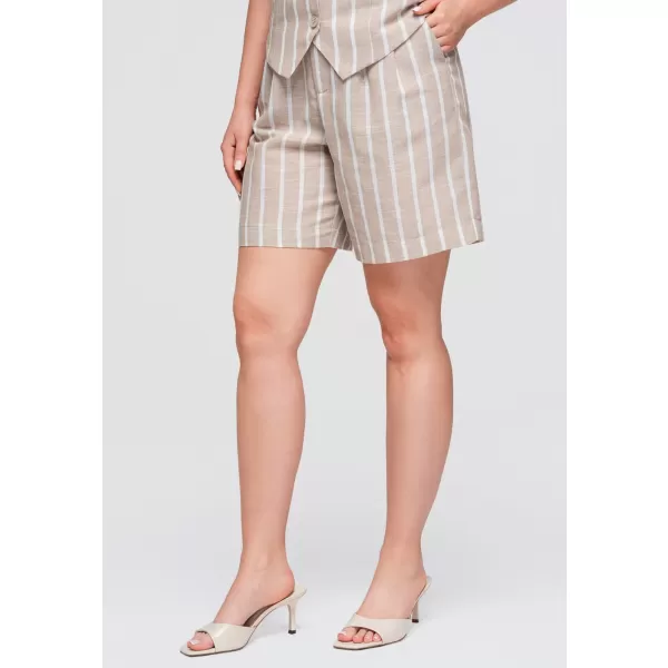  Pantaloni scurți de damă OMBRE OW-ST-E0017 BEJ 