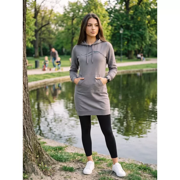  Hanorac prelungit dama ALTISPORT ALW001419 GRI OȚEL 