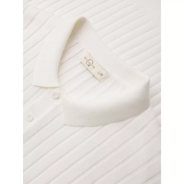  Tricou pentru bărbați cu guler OMBRE OM-POSS-0169 ALB SPART 
