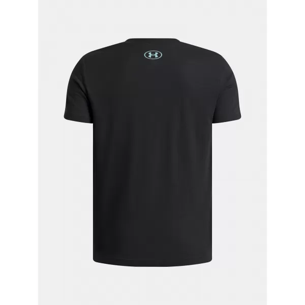  Tricou băieți UNDER ARMOUR B LOGO WM COLLAGE SS 6009271-001 NEGRU 