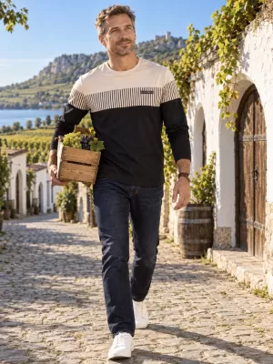 Tricou pentru bărbați ALTISPORT IGGY BEJ DESCHIS
