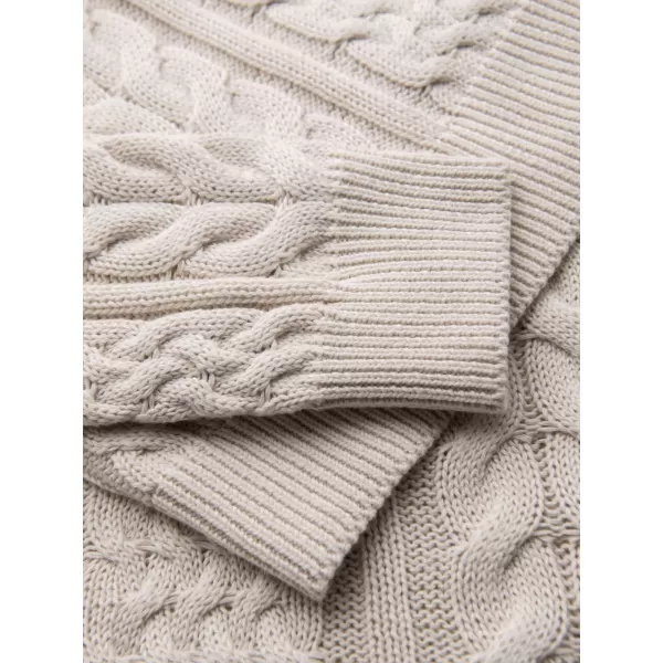  Pulover pentru bărbați OMBRE OM-SWSW-0191 ECRU 