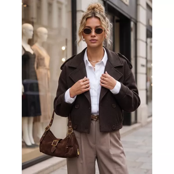  Palton de damă DSTREET TY6026 MARO 