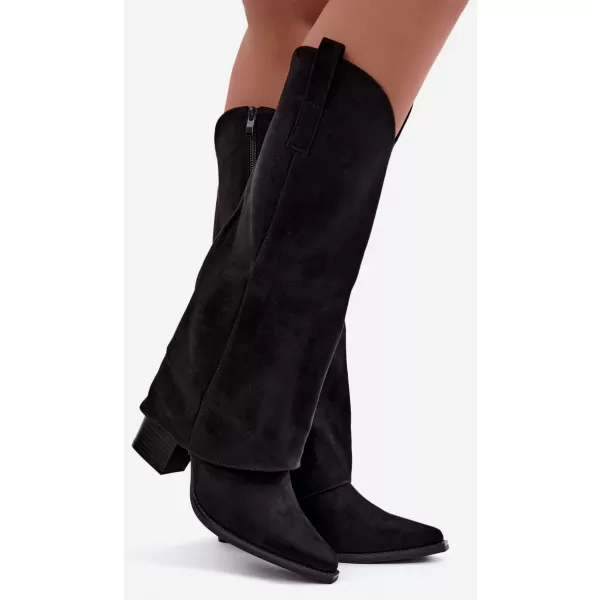  Cizme de dama BOTO QT141 NEGRU 