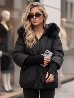 Geaca de dama DSTREET TY5995 NEGRU