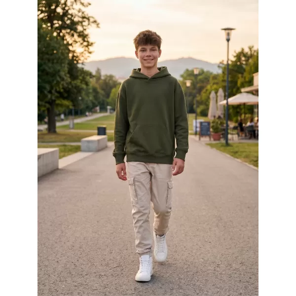 Hanorac pentru copii MALFINI CHILL 423 MILITAR 