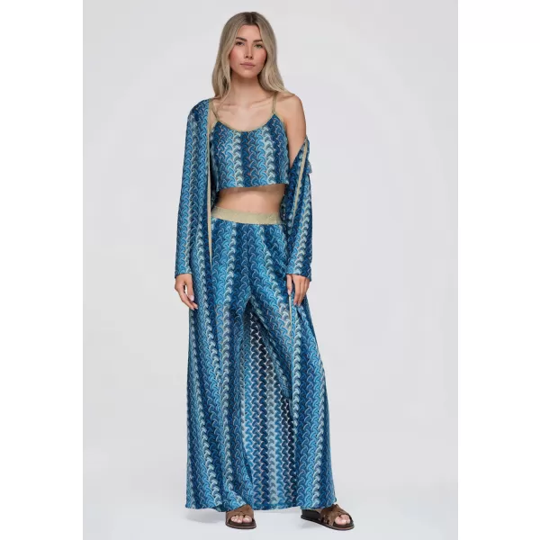  Cardigan de damă OMBRE OW-UW-E0001 ALBASTRU 