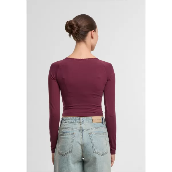  Tricou de dama URBAN CLASSICS TB7729-01151 CIREAȘĂ 