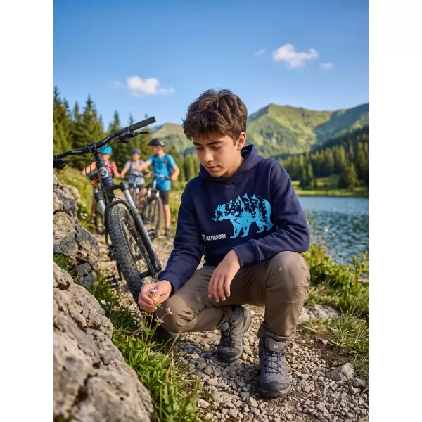  Hanorac pentru copii ALTISPORT ALM193422 ALBASTRU MARIN 