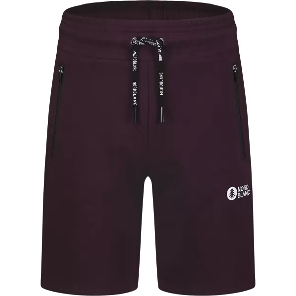 Pantaloni scurți din bumbac pentru bărbați NORDBLANC RELAXEDFIT NBSPM8254 VIOLET 