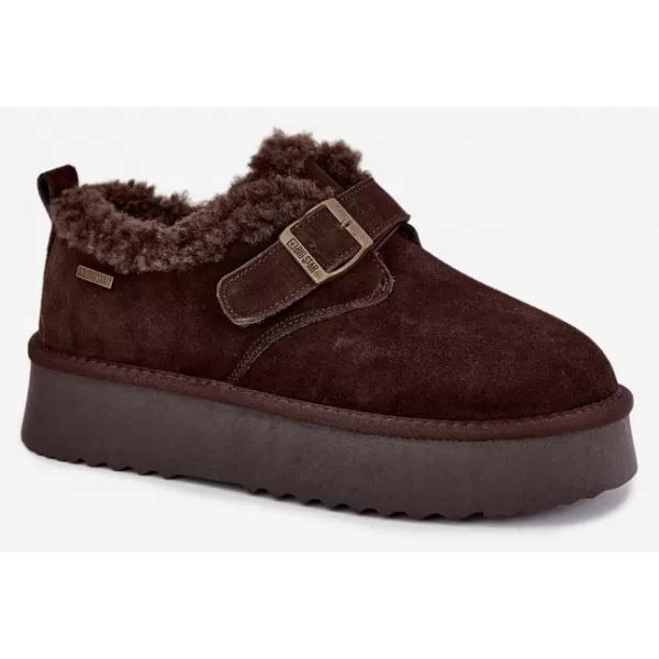  Oameni de zăpadă pentru femei BIG STAR SHOES UU274319 MARO/BEJ 