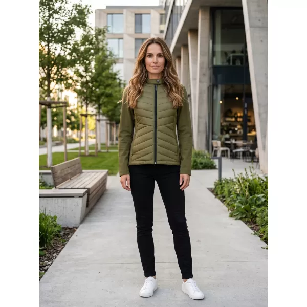  Jachetă hibridă pentru femei MALFINI PREMIUM CROSS 556 VERDE AVOCADO 