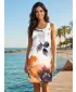 Rochie funcțională premium pentru femei ALTISPORT VOJ/ALW117SAT01 NEGRU-PORTOCALIU