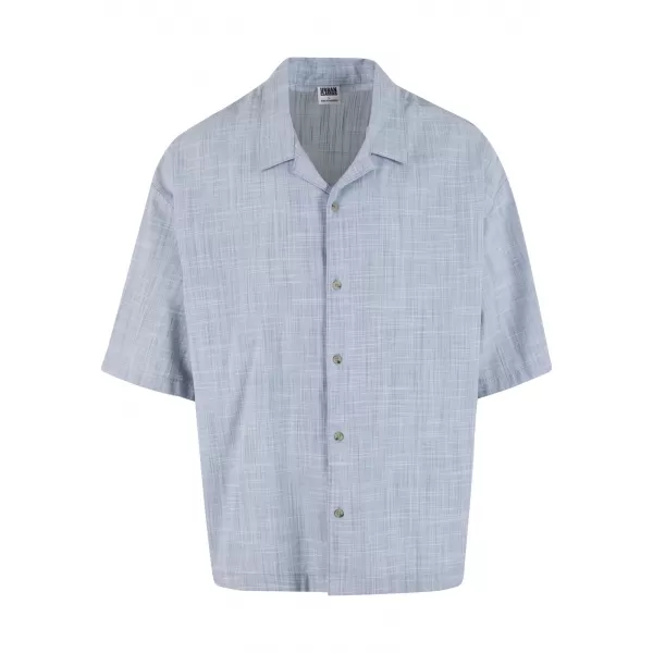 Cămașă pentru bărbați URBAN CLASSICS TB7562 ALBASTRU DESCHIS/ALB 